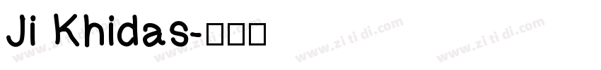 Ji Khidas字体转换